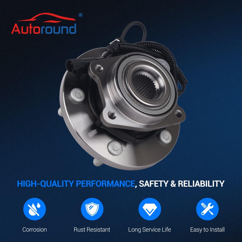 Autoround 515136 Front Wheel Bearing and Hub Assembly Fit for Chrysler Town Country 2008-2013, Dodge Grand Caravan 2008-2013, VW Routan 2009-2012 - Image 5